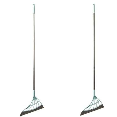 Imagem de Esfregão mágico Raspador de vidro Limpador de banheiro Remove cabelos e água Material de silicone de secagem rápida Não risca as superfícies (2)