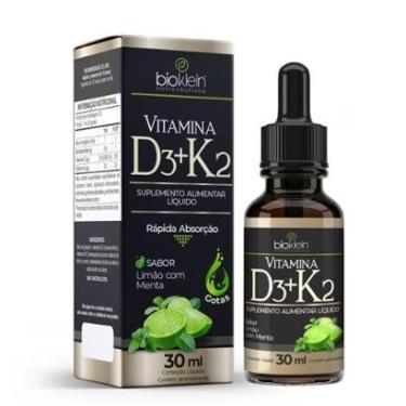 Imagem de Vitamina D3+K2 Gotas 30ml Sabor Limão com Menta - Bioklein-Unissex