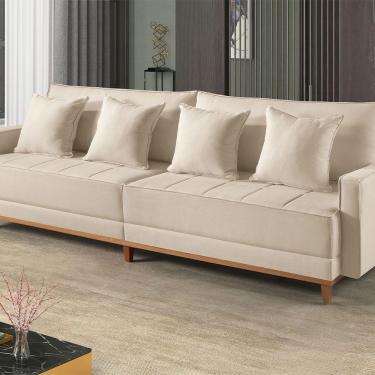 Imagem de Sofá Fixo 3 Lugares M-199 2,00m Estofados Martins Creme