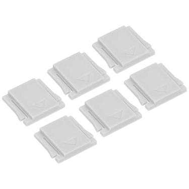 Imagem de Capa universal de sapata para câmera, pacote com 6, protetor de sapata, plástico adequado para Nikon para Fujifilm para câmera Pentax DSLR/SLR, cinza