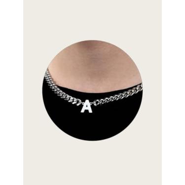 Imagem de Colar masculino de aço inoxidável com pingente de número de atleta unissex, One size, Aço inoxidável, Sem Pedra Preciosa