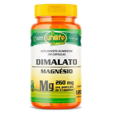 Imagem de Magnésio Dimalato Unilife 120 Cápsulas