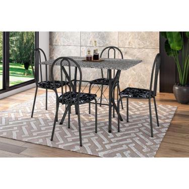Imagem de Conjunto Mesa Bruna Com 4 Cadeiras 004 Tampo Em Granito