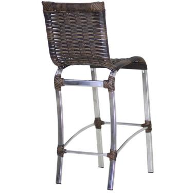 Imagem de Banqueta Alta Haiti Em Alumínio Trama Original Argila