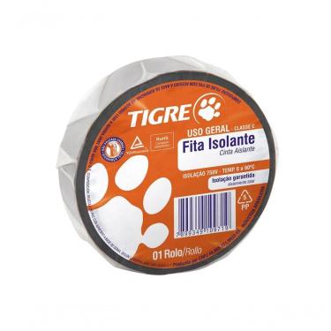 Imagem de Fita Isolante Tigre Uso Geral 18mmx10m C-10pcs
