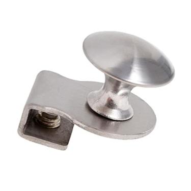 Imagem de barenx Puxador embutido em vitrine de vidro, maçanetas de 3 a 8 mm - 23 x 38 mm