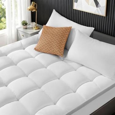 Imagem de Capa de almofada Queen com suporte extra firme, capa de almofada, espuma viscoelástica com infusão de gel para alívio de pressão com bolso profundo de 15 a 45 cm (152 x 203 cm)