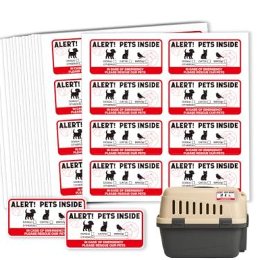 Imagem de GOMAKERER 160 peças de adesivos para cães e gatos, adesivos autoadesivos para ambientes externos para cercas de porta, carro, acessórios de casa