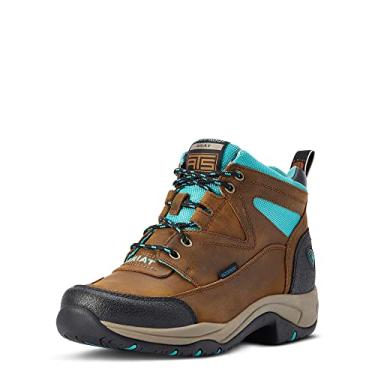 Imagem de Ariat Women's Terrain Waterproof Boot Hiking, Weathered Brown, 5.5