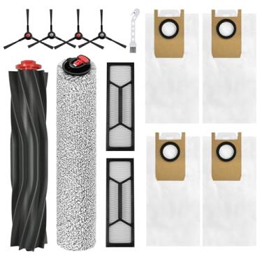 Imagem de Solaceshine Peças de reposição para Eufy S1 Pro Omni/S1 Kit de acessórios de robô a vácuo Omni com 1 escova principal, 1 esfregão rolante, 4 sacos de pó, 2 filtros HEPA, 4 escovas laterais, 1 conjunto