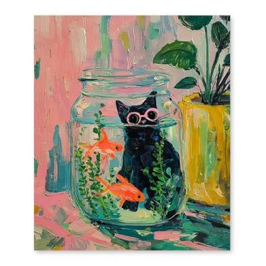 Imagem de RLTXBUK Kits de arte vintage com diamantes de gato preto, gato, mãe, amantes, presentes para mulheres, joias e diamantes, kits de arte para adultos, crianças, iniciantes, presentes para amantes de