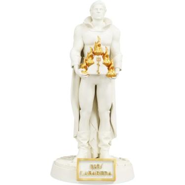 Imagem de Estátua Exu Labareda Umbanda Candomblé (Cor Mármore Dourado)