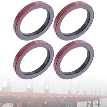 Imagem de moseiny Substituição de vedação de óleo de cubo de reboque 4 peças para Dexter 010-51-00 graxa 9K-10K GD ID 2,875xOD 3,880, eixo de reboque 10-51 Cubo de roda de reboque Unitized Oil Seal 370150BGO