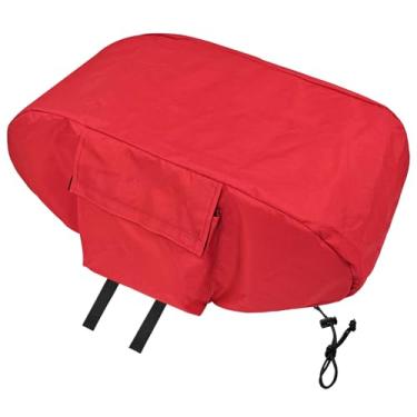 Imagem de Capa de eixo helicoidal de gelo compatível com trados elétricos de pesca no gelo Eskimo, peça de acessórios para proteger motores de trado de pesca no gelo, à prova de intempéries, vermelho, 1 pacote