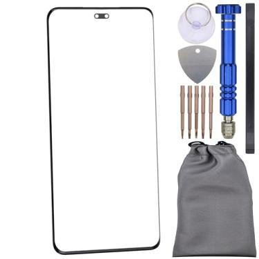 Imagem de Substituição de tela de vidro com adesivo OCA para Honor 100 Pro preto vem com ferramenta de desmontagem