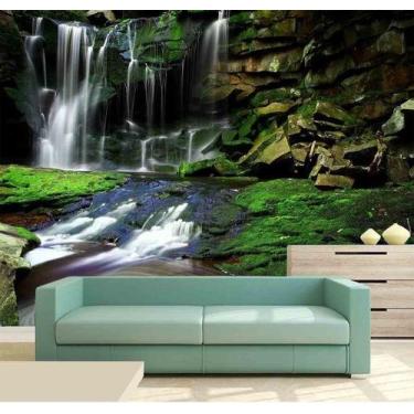 Imagem de Papel de Parede - Paisagens Cachoeira 3D 1M² na 002 - Voce Decorando