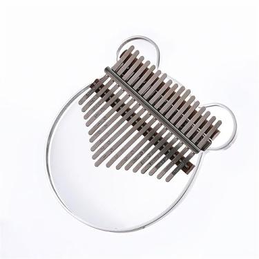 Imagem de Piano de dedo 17 tons polegar kalimba acrílico polegar piano instrumento musical portátil (cor: 02)