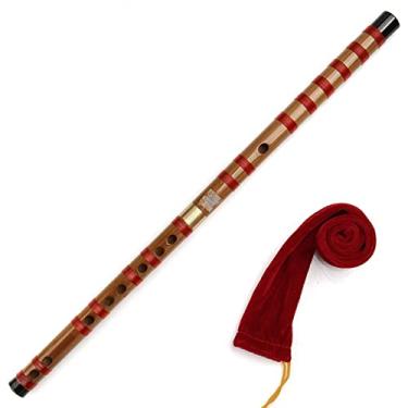 Imagem de Flauta de bambu chinesa Dizi, flauta tradicional de madeira para estudantes iniciantes