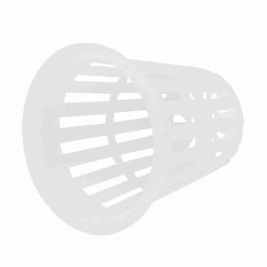 Imagem de 10 cestas de plástico hidropônicas copos de rede de 5,5 cm para plantio sem solo leves e respiráveis para cultivo interno na varanda (branco)