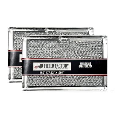 Imagem de 12 camadas Air Filter Factory 12.7 cm x 19.1 cm Pull Tab Substituições de filtro de graxa para micro-ondas para muitos modelos de forno micro-ondas GE, Frigidaire, Magic Chef e LG conjunto de 2