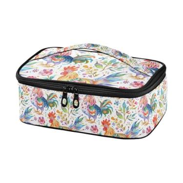 Imagem de GUIJI Lancheira colorida com isolamento de galo, lancheira à prova de vazamento para mulheres e homens, lancheira portátil para trabalho, piquenique, viagens