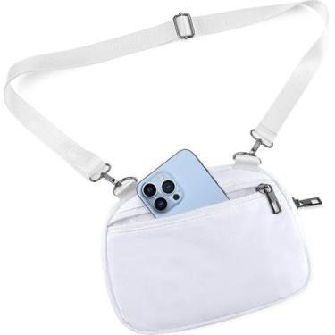 Imagem de Bolso Cruzado MAXTOP Pequeño Blanco con Correa Desmontable 21x4x15 cm