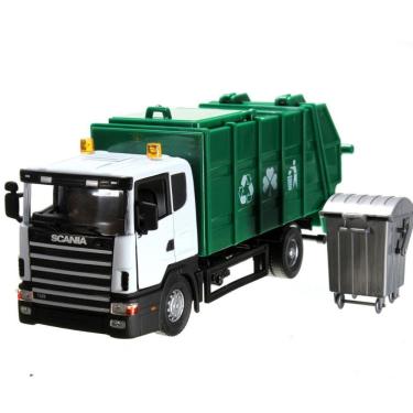 Imagem de Modelo de coleção de veículos de transporte de carros de lixo Scania Toy Scania