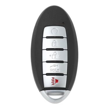 Imagem de X AUTOHAUX KR5TXN4 433Mhz Controle remoto de entrada sem chave de substituição Smart Key Fob para Nissan Altima 2019-2022 para Nissan Versa Sentra 2020-2022 285E3-6CA6A S180144803 4A Chip 5 botões