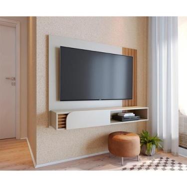 Imagem de Painel para TV até 60 Polegadas Jurerê 1 PT Off White e Freijó - Moder