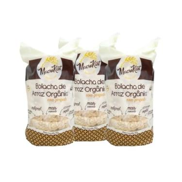 Imagem de Kit C/3 Macrokant Bolacha de Arroz Integral Gergelim 95g