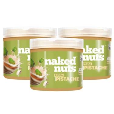 Imagem de Kit 3 Pasta De Amendoim Proteica Sabor Pistache Zero Açúcar 300g - Naked Nuts