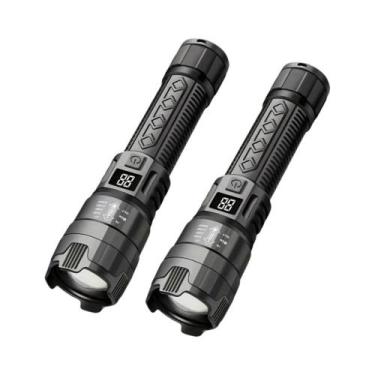 Imagem de Lanterna LED Recarregável De Alta Potência 2000LM, Tocha Tática Com Zo