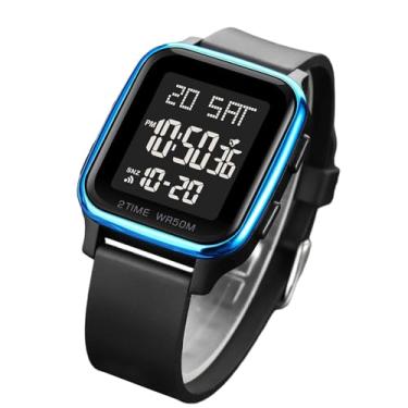 Imagem de Relógio Digital - Confortável E Fashionável,Relógio De Pulso Quadrado E Fashionável,Para Pai Marido Namorado Esposa Namorada Aniversário Natal Ano Novo Encontros E Deslocamento Diário