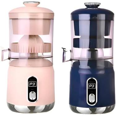 Imagem de Espremedor de Frutas Portátil Recarregável Automático 850ml – Elétrico por Botão, Bateria 2400mAh USB, 125W, Compacto, Rápido e Fácil de Limpar (Rosa)