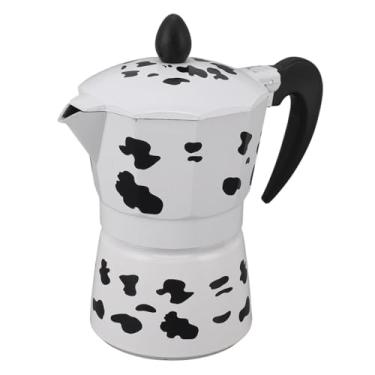 Imagem de Generic Pote Moka de Cor de Vaca de Leite, Pote Moka de Alumínio Leve Anti Escaldante para café para Acampamento (#11)