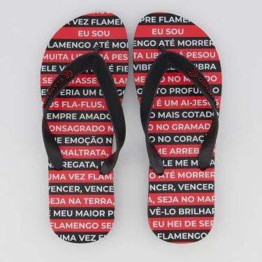 Imagem de Chinelo Flamengo Escadaria da Gávea Preto-Masculino