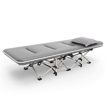 Imagem de YYBOES Espreguiçadeiras de jardim, reclináveis, móveis de exterior, cama dobrável com almofada, espreguiçadeira para praia, piscina, pátio, jardim, acampamento necessário