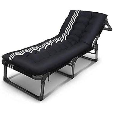 Imagem de LMJYU cadeira, cadeira dobrável, cadeira de gramado, cadeira reclinável de gravidade zero, cadeira de praia dobrável, suporta 190 kg, adequada para quintal à beira da piscina e acampamento na praia