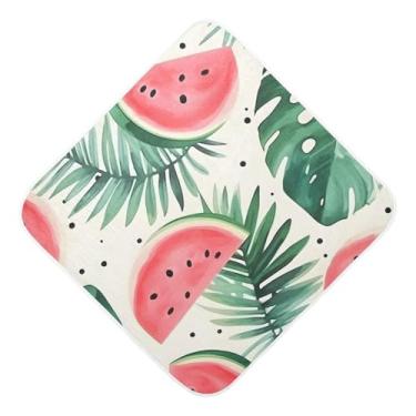 Imagem de Toalhas de bebê com capuz ultra macias absorventes toalhas de banho melancia musselina algodão toalhas de banho para recém-nascidos bebês bebês 89 x 89 centímetros