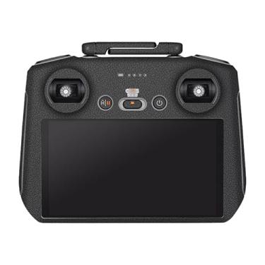 Imagem de Capa antirriscos RC 2 para controle DJI RC2 decalque película para controle remoto AIR3 capa adesiva acessórios de equipamento de vídeo fotográfico (couro preto, para DJI RC2)