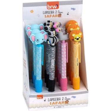 Imagem de Lapiseira 2.0MM Divert Safari Plástica 4 Modelos Display com 12 Unidad