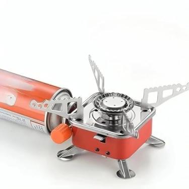 Imagem de Fogareiro Portátil Fogão à Gás Dobrável – Ignição Automática para Camping, Viagem e Pesca, Compacto e Prático para Uso Externo, Resistente à Temperatura