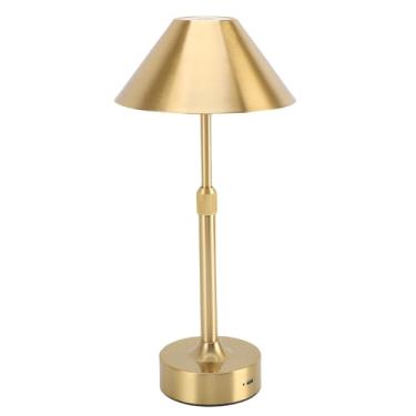 Imagem de Hyuduo LED Cordless Table Lamp Dimmable Bateria Recarregável Powered Lamp Telescópica Pole Touch Control 3 Cores Ferro Bateria Operado Table Lamp Com USB C Cabo para Uso Doméstico e Ao