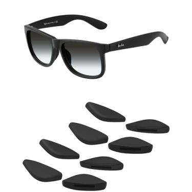 Imagem de Mryok 2 pares de almofadas de nariz de reposição para óculos de sol Ray-Ban RB4165 54 mm - preto e preto