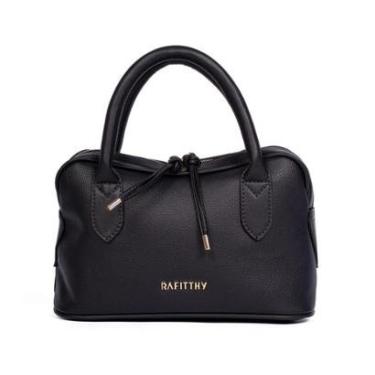 Imagem de Bolsa Feminina Rafitthy Tote Extra Transversal Média Preto-Feminino