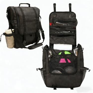 Imagem de JLDTOP Organizador de cozinha para acampamento, armazenamento portátil de itens essenciais, bolsa de pendurar com vários bolsos para acampamento, utensílios de cozinha, churrasco, carro, viagem