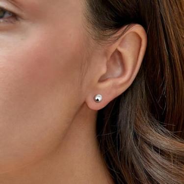 Imagem de Brincos de aço cirúrgico para mulheres e homens 20 g brincos de cartilagem pequena bola hélice tragus daith joias piercing