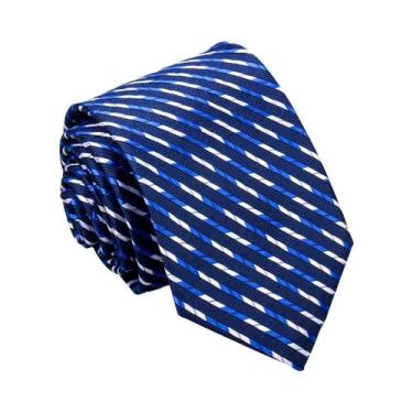 Imagem de Gravata Masculina Estilo Paisley Verde Laranja Azul Escuro Slim Fit Mo