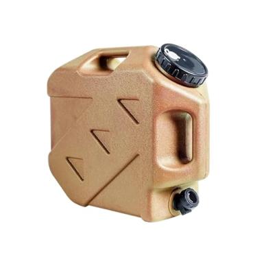 Imagem de menolana Recipiente para água portátil com, grande capacidade de 15 litros, com alça, próprio para alimentos, balde/jarra para água, ideal para, Cáqui