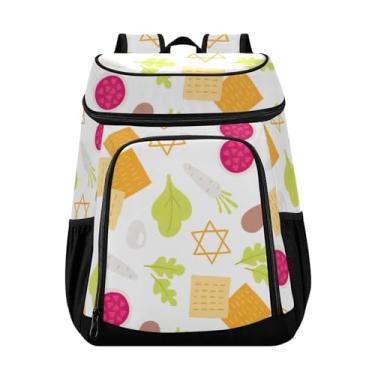 Imagem de Mochila térmica térmica com símbolos de Páscoa, 36 latas, para almoço, piquenique, pesca, caminhadas, acampamento, praia, parque